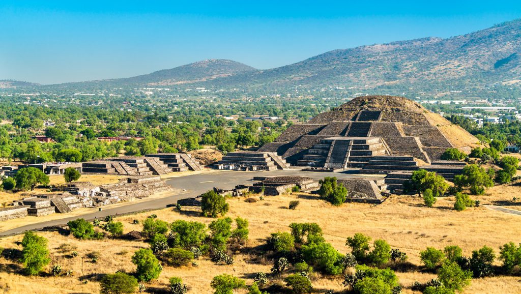 Teotihuacan Staro Ytne Miasto Piramid W Meksyku