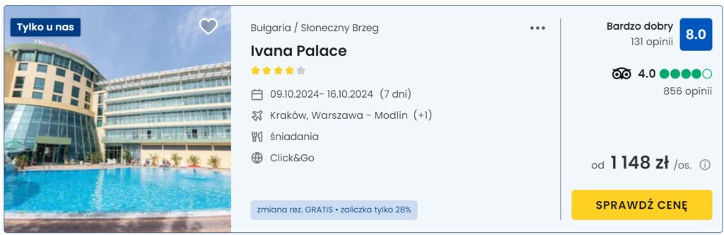 Ivana Palace 09.10-16.10.2024