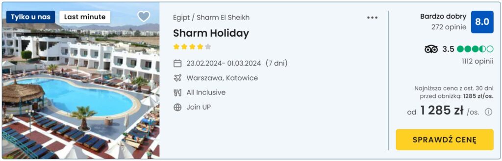 Sharm Holiday 2.02-01.03.2024