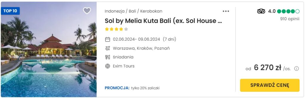 Sol by Melia Kuta Bali 02.06-09.06.2024