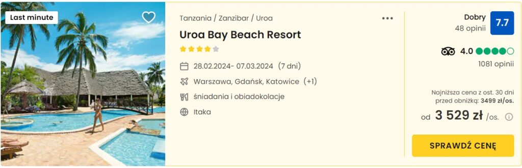 Uroa Bay Beach Resort 28.02-07.03.2024