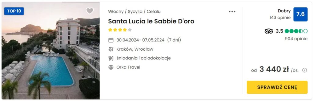 Santa Lucia le Sabbie D'oro 30.04-07.05.2024